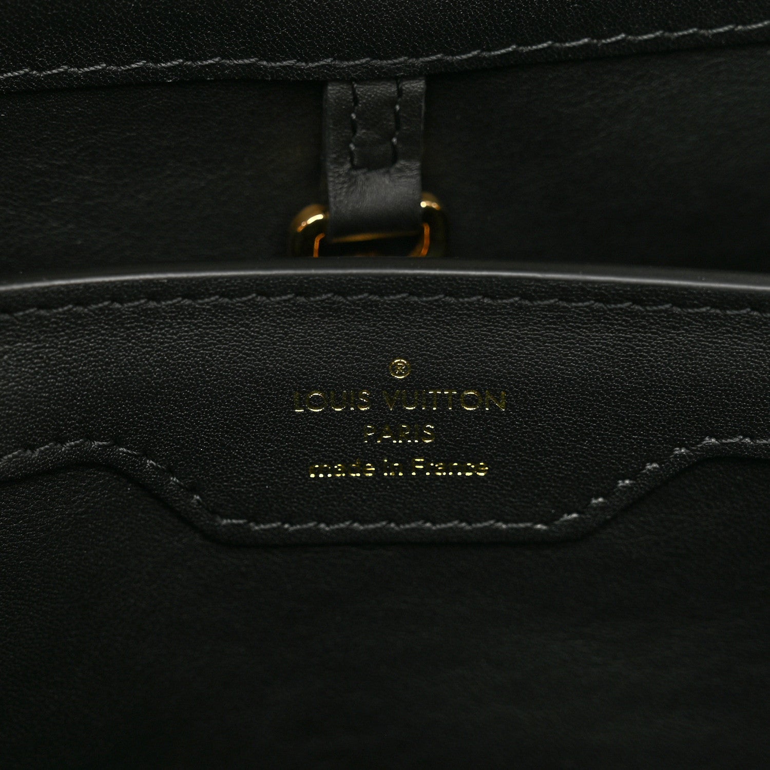 Louis Vuitton Lambskin Quilted Flower Capucines PM Black 7 of 9