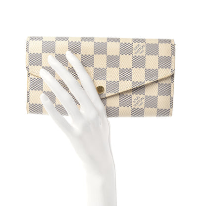 Louis Vuitton Damier Azur Sarah Wallet NM 2 of 6
