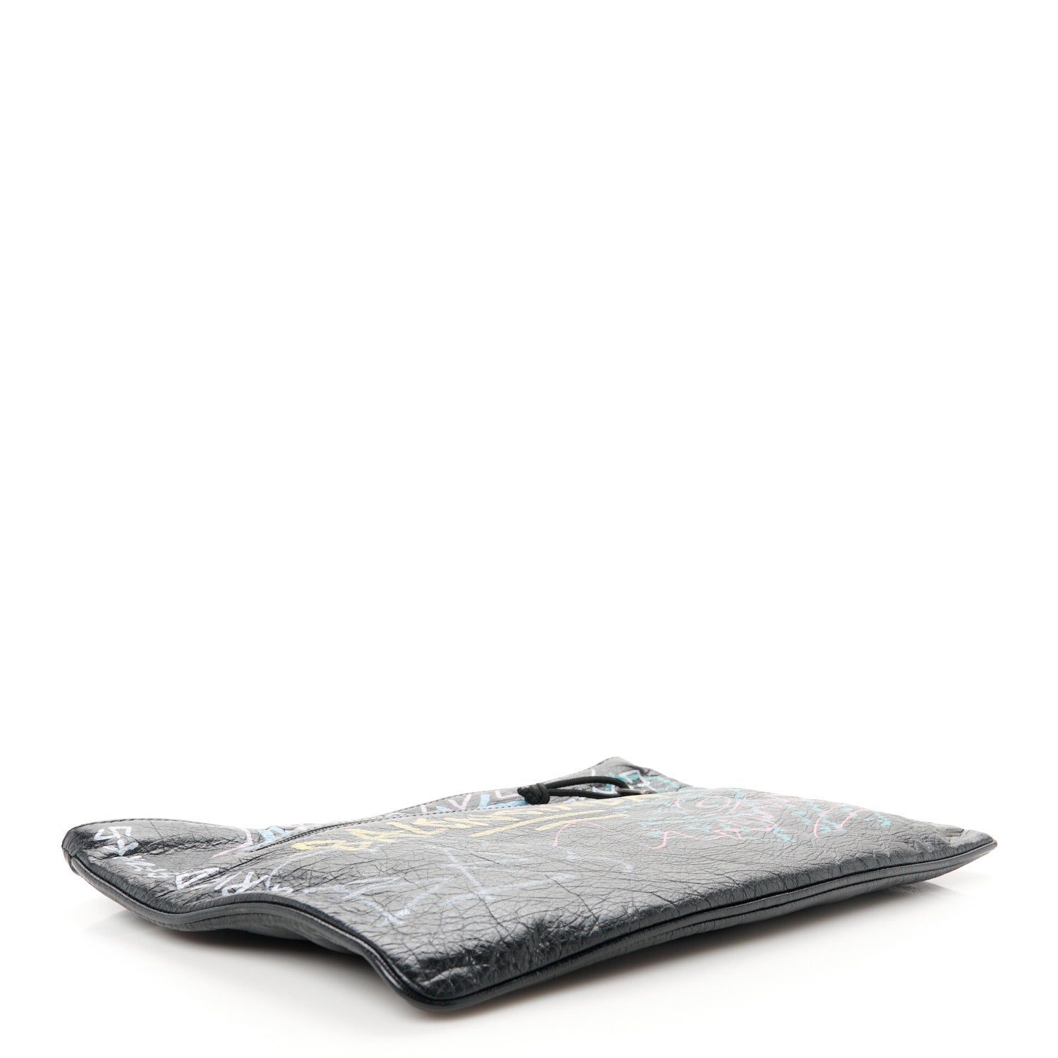 Balenciaga Agneau Arena Graffiti All Over Zip Pouch Black Multicolor 4 of 8