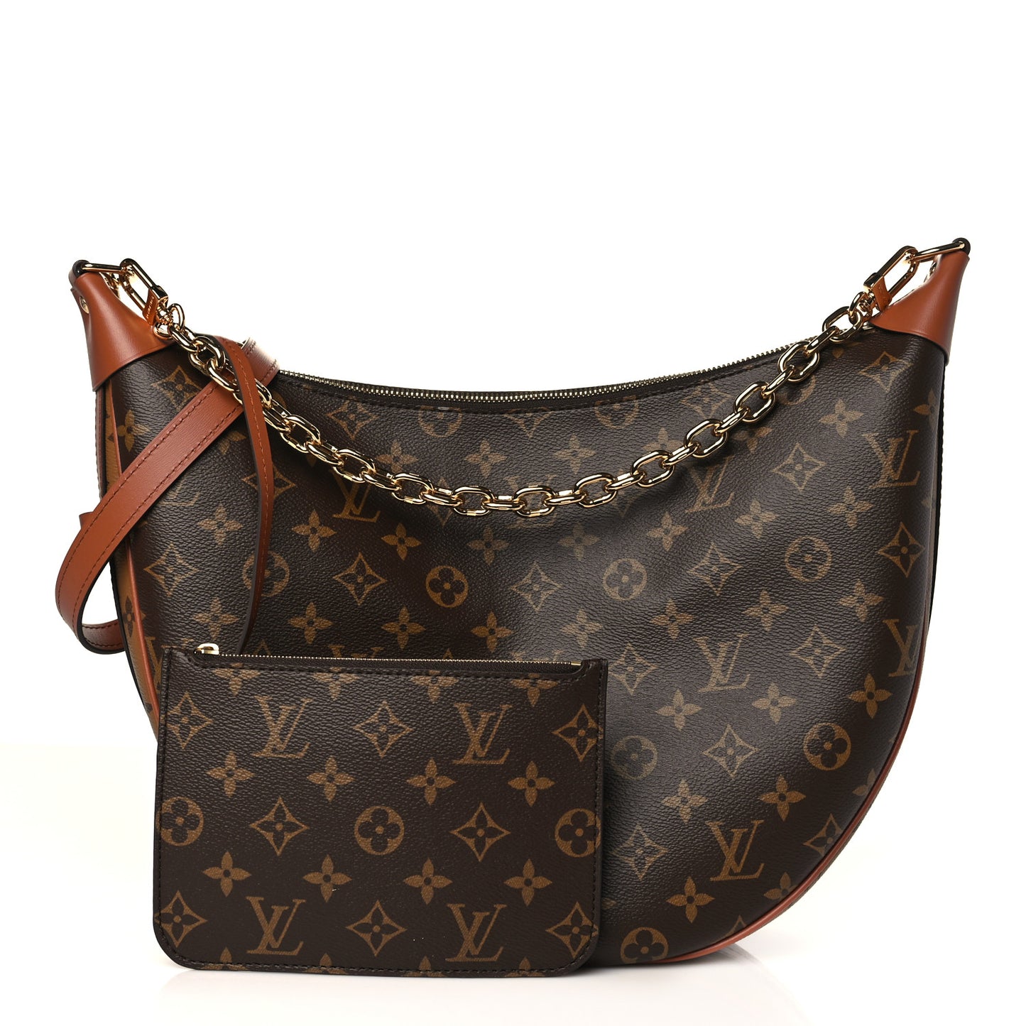Reverse Monogram Loop Hobo