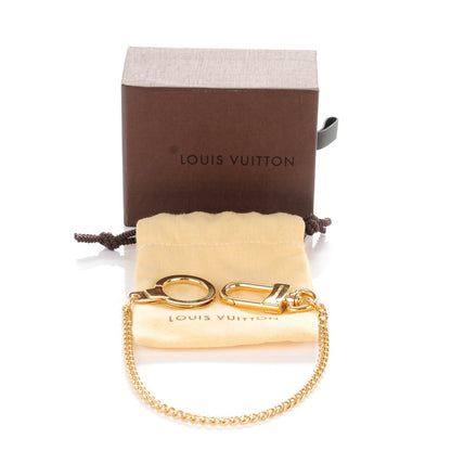 Louis Vuitton Metal Pochette Extender Key Ring Chain Gold 4 of 4
