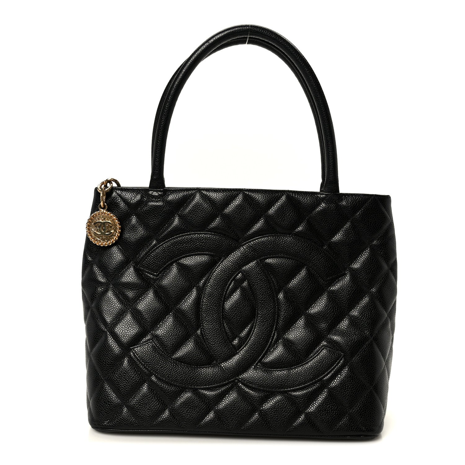 Chanel Caviar Quilted Medallion Tote Black 1 of 11