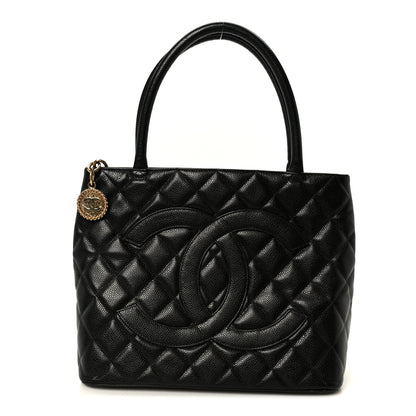 Chanel Caviar Quilted Medallion Tote Black 1 of 11