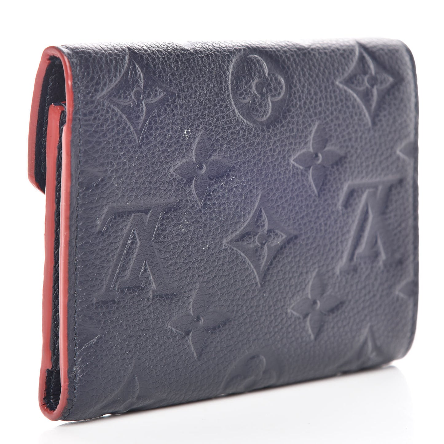 Empreinte Victorine Wallet Marine Rouge