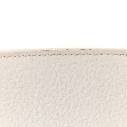 Hermes Taurillon Clemence Birkin 35 White 13 of 14