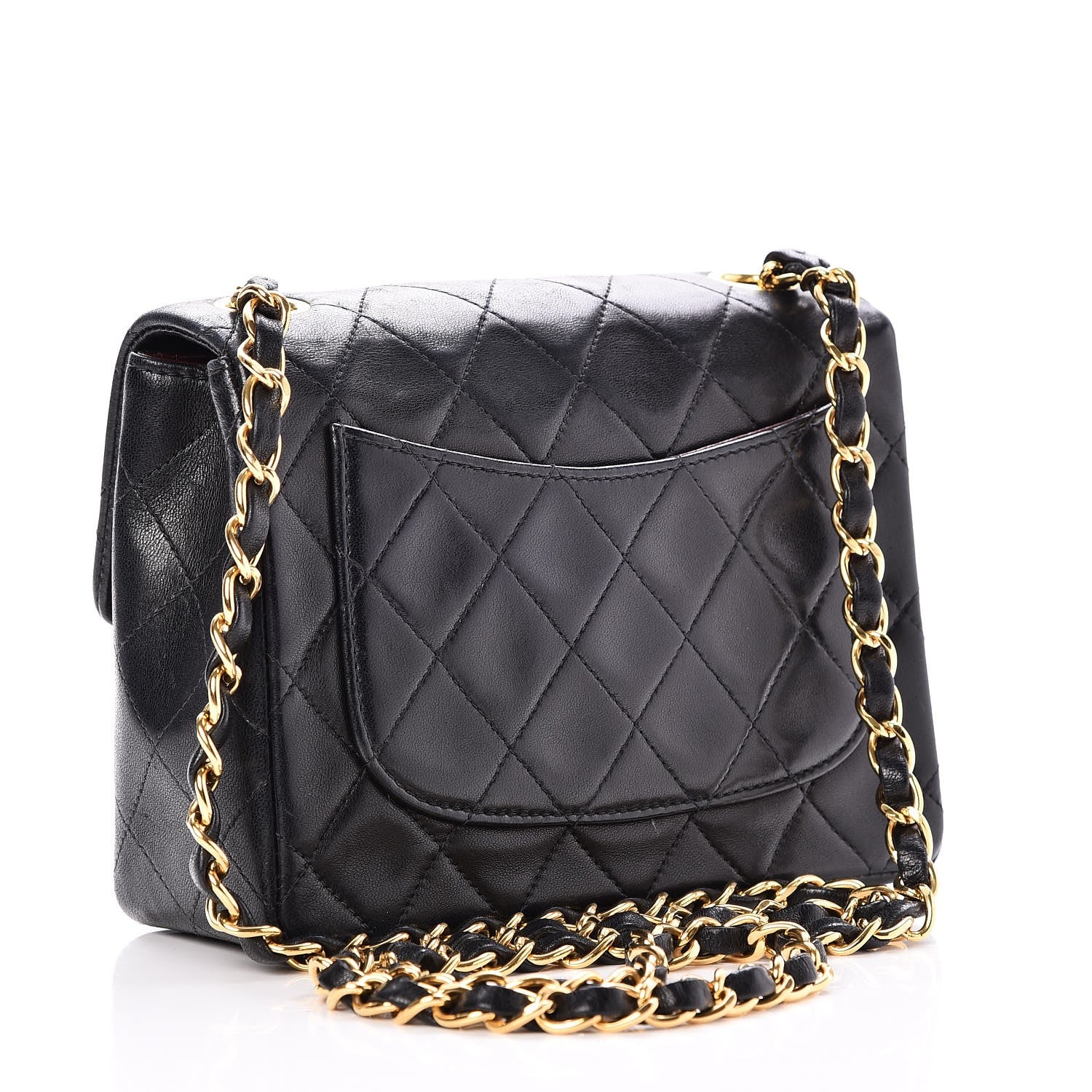 Chanel Lambskin Quilted Mini Square Flap Black 3 of 8
