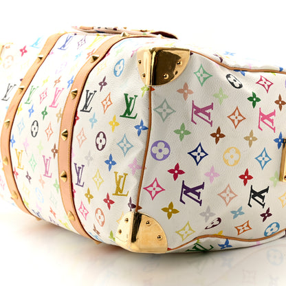 Louis Vuitton Monogram Multicolor Keepall 45 White 8 of 12