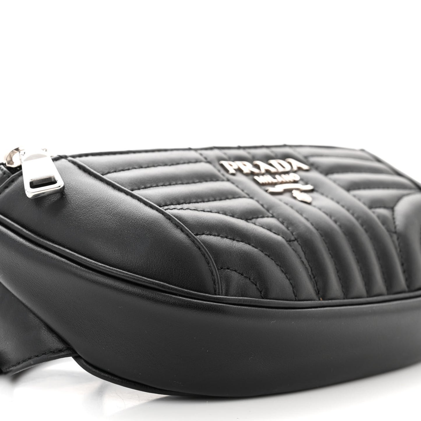 Soft Calfskin Impunture Diagramme Belt Bag Black