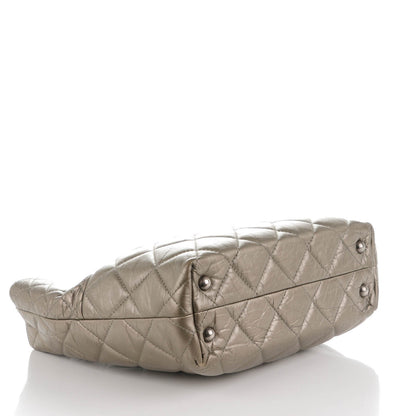 Chanel Aged Calfskin Quilted Reissue 2.55 Tote Dark Silver 4 of 7