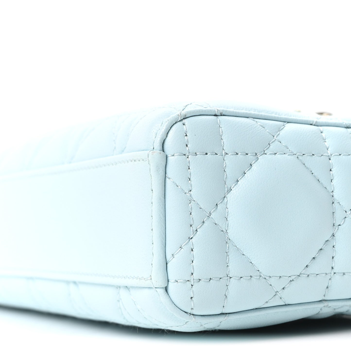 Calfskin Cannage Medium Lady D-Joy Placid Blue