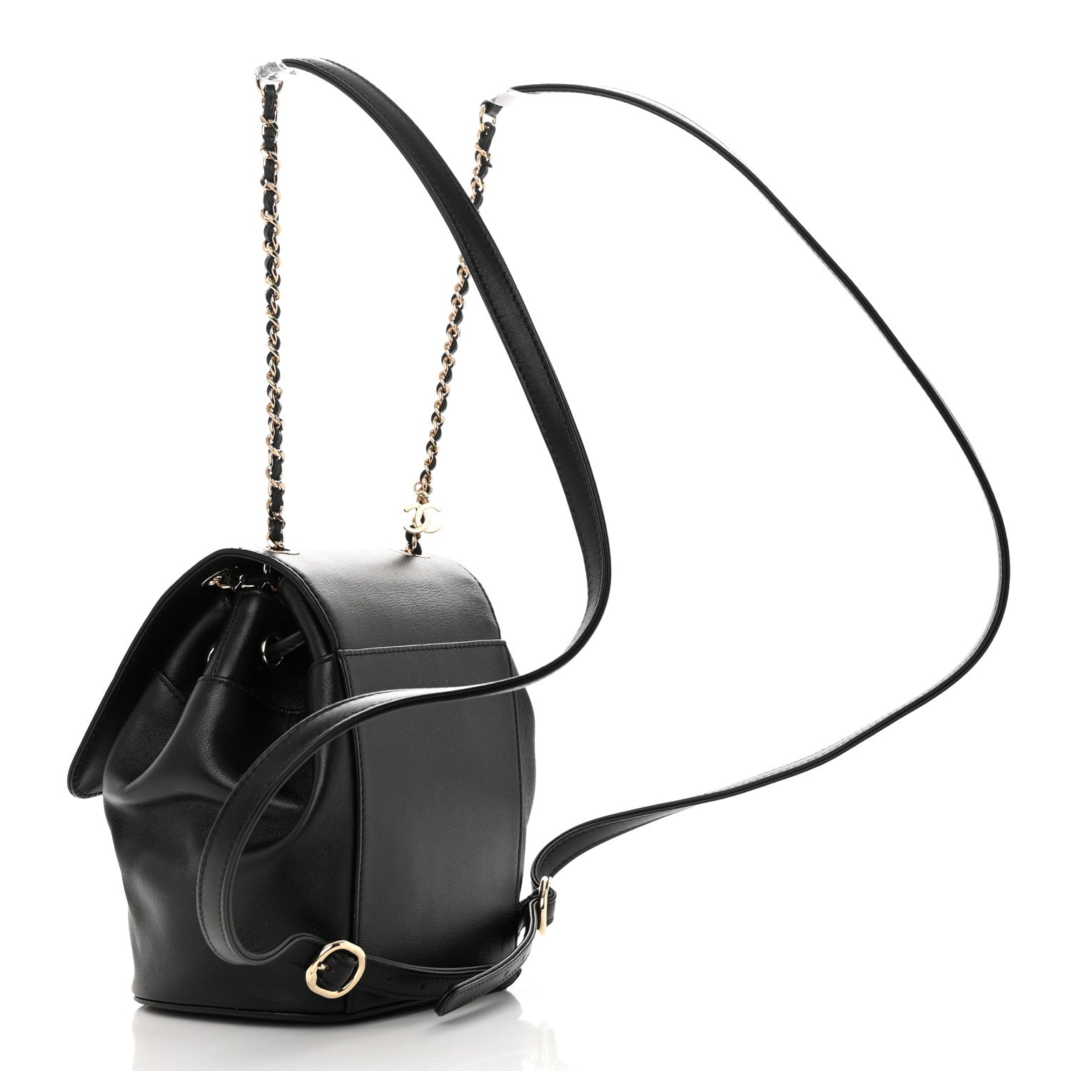 Chanel Lambskin CC Mania Backpack Black 3 of 13