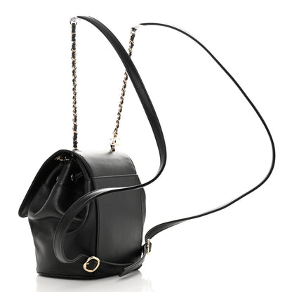 Chanel Lambskin CC Mania Backpack Black 3 of 13