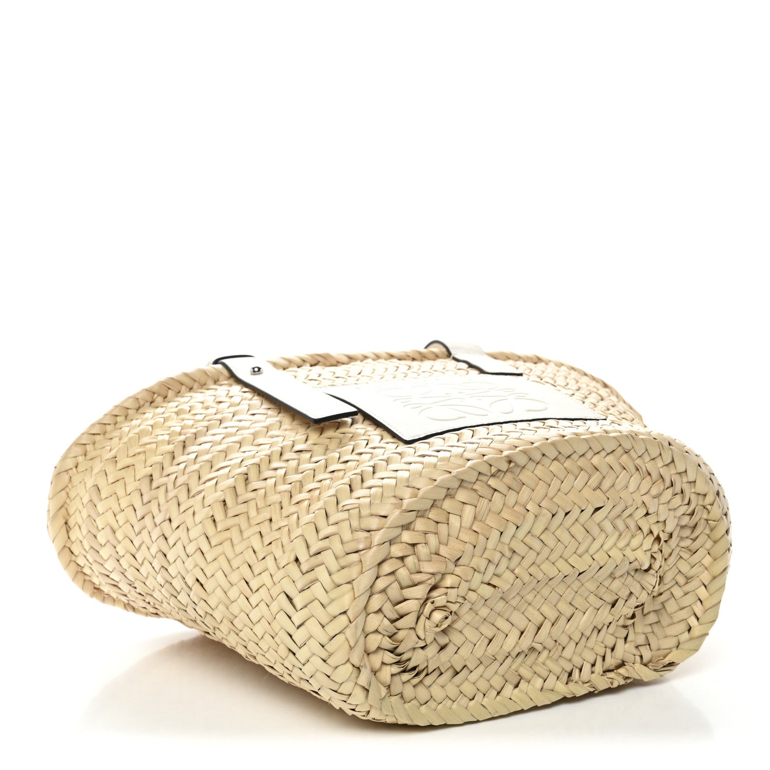 Loewe Raffia Basket Tote Bag Natural White 4 of 11