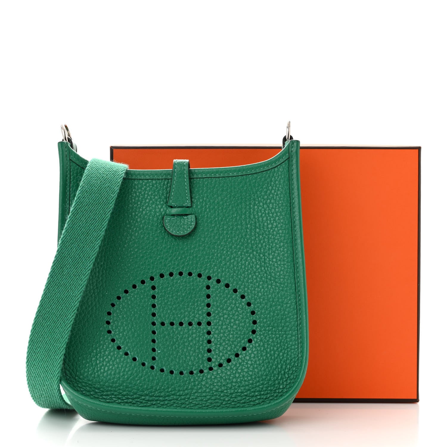 Hermes Taurillon Clemence Evelyne TPM Vert Vertigo 13 of 13