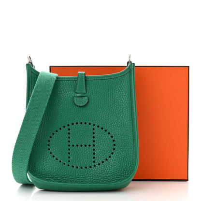 Hermes Taurillon Clemence Evelyne TPM Vert Vertigo 13 of 13