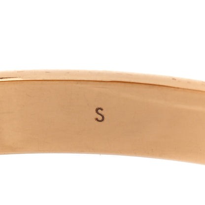 Louis Vuitton Brass Crystal Monogram Nanogram Strass Cuff S Gold 6 of 6