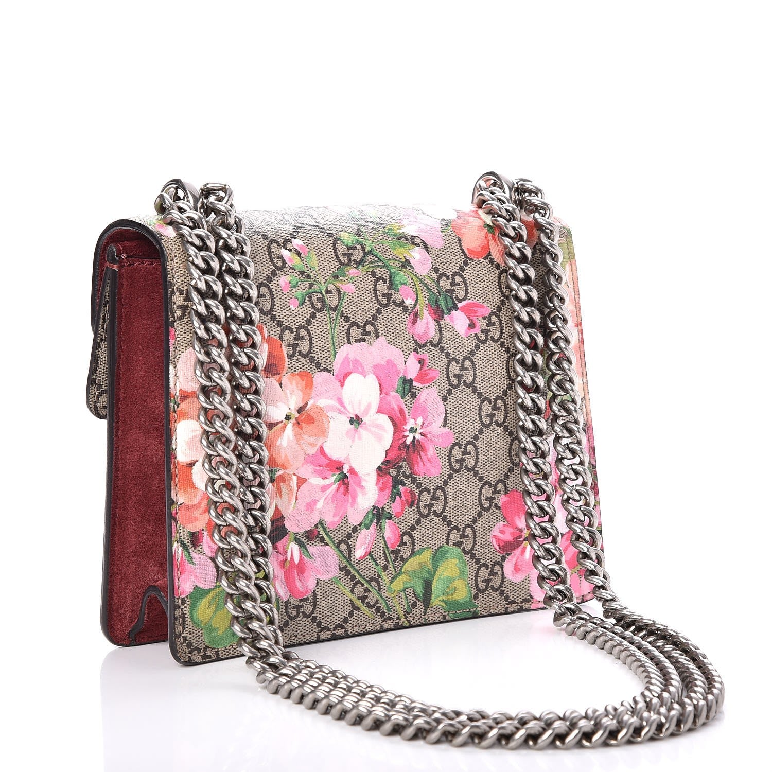 Gucci GG Supreme Monogram Blooms Mini Dionysus Shoulder Bag Beige Multicolor Dry Rose 4 of 12