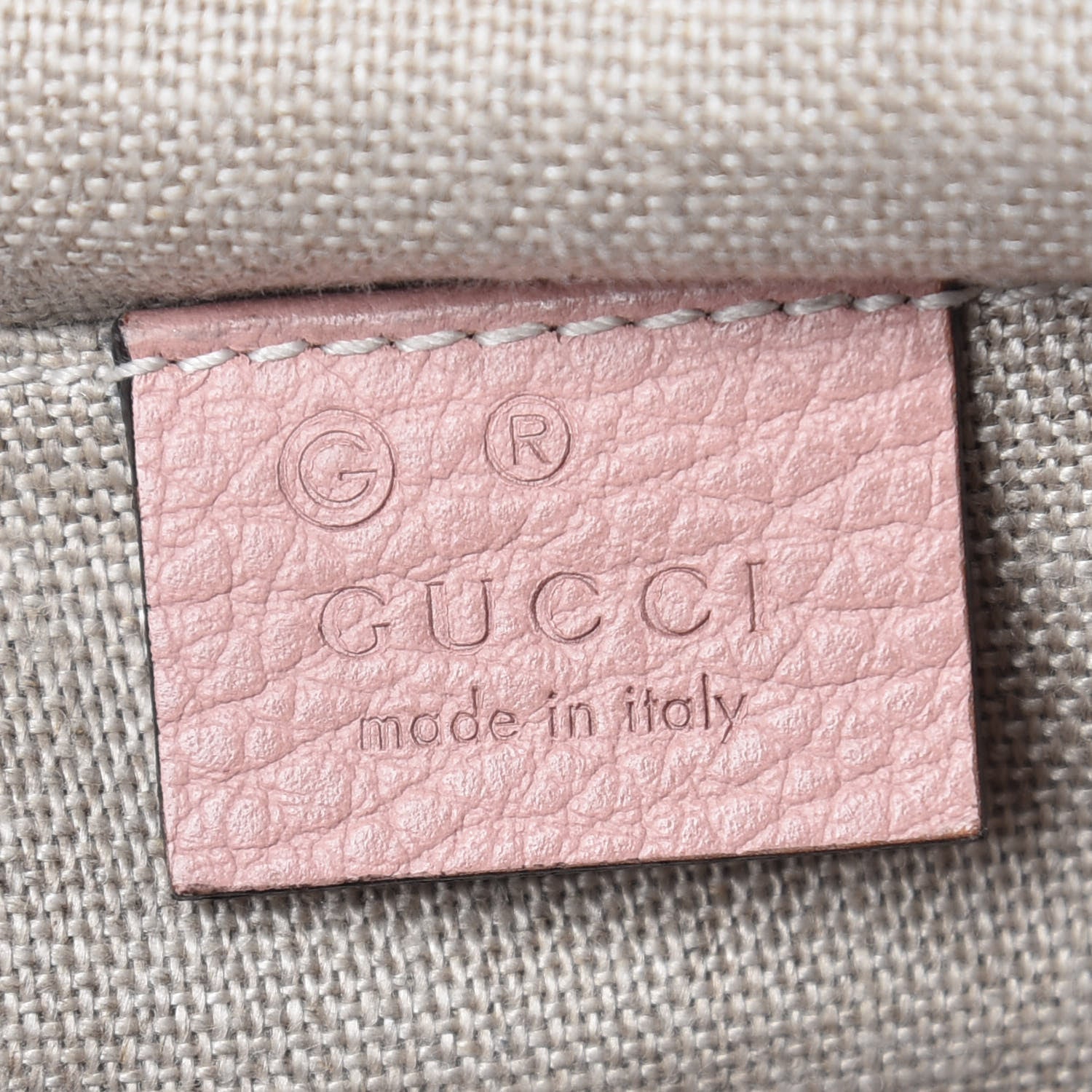 Gucci Monogram Mini Bree Messenger Bag Beige Soft Pink 6 of 7