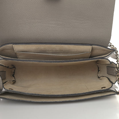 Chloe Grained Calfskin Lambskin Small Faye Shoulder Bag Motty Grey 5 of 11
