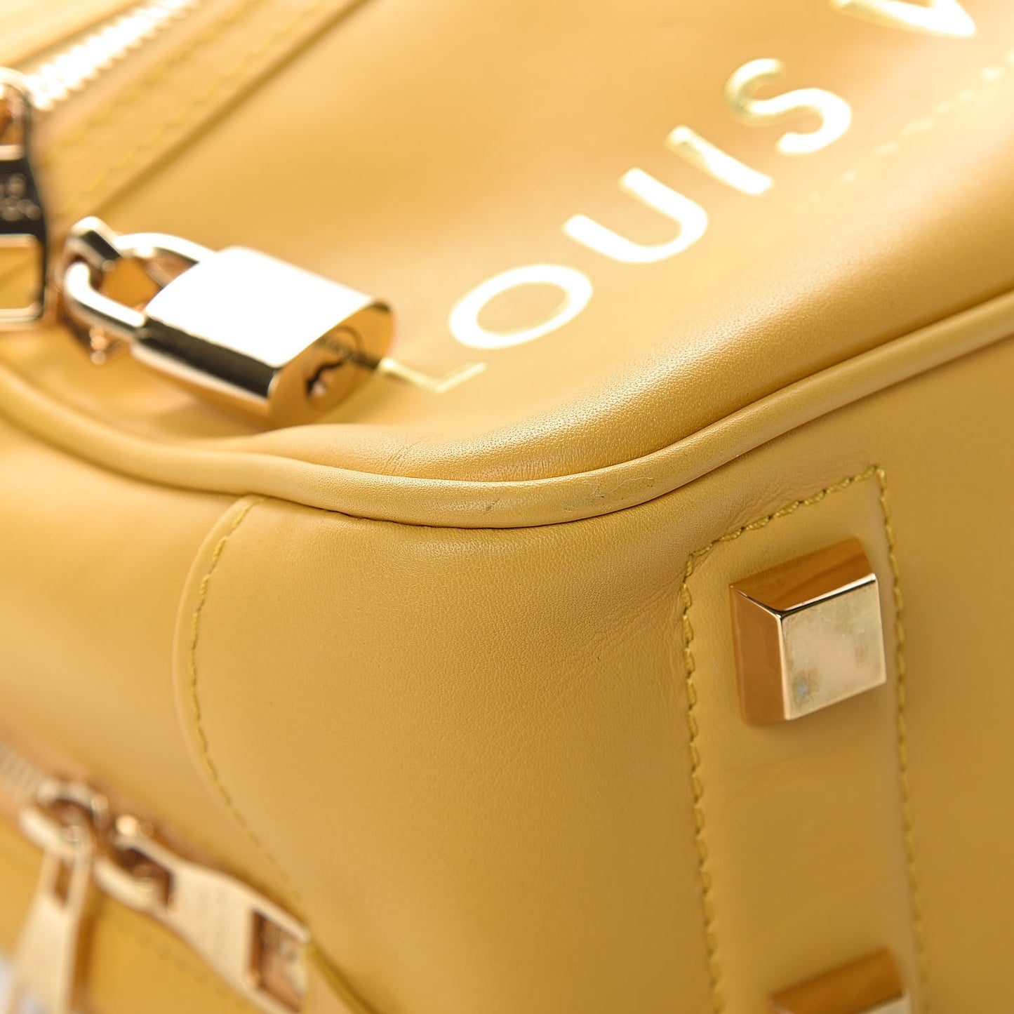 Supple Calfskin Paname Take Off Flight Bag Yellow