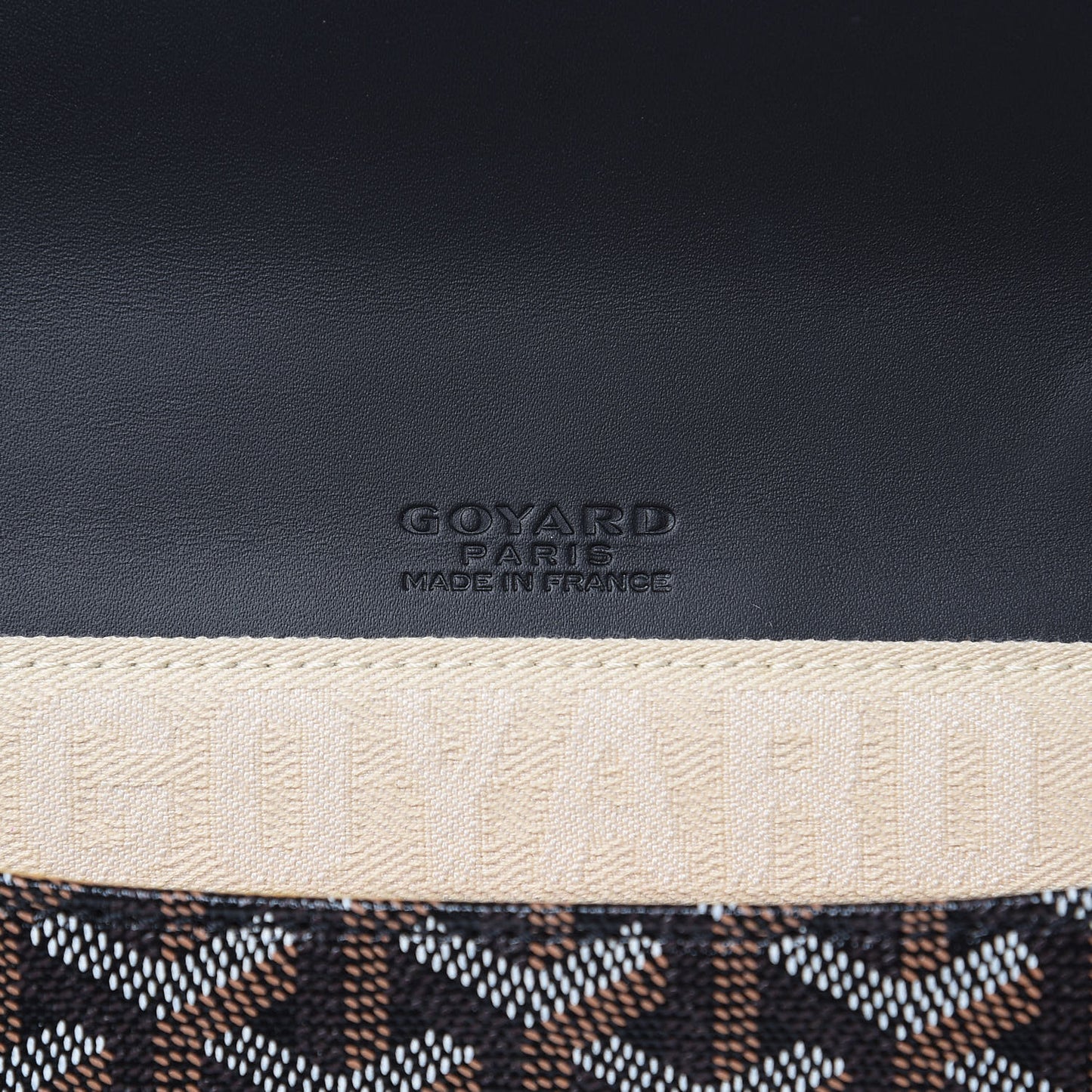 Goyardine Monte Carlo Bois Clutch Black