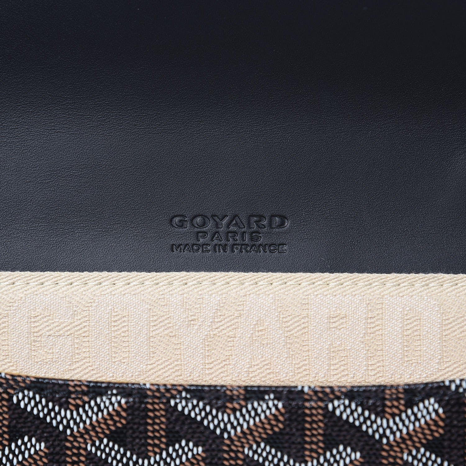 Goyard Goyardine Monte Carlo Bois Clutch Black 6 of 9