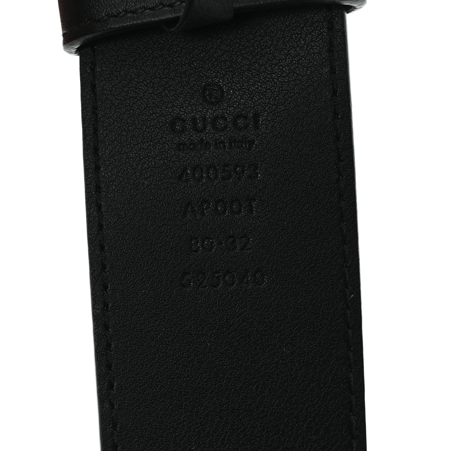 Gucci Calfskin Double G 40mm Belt 80 32 Black 3 of 4