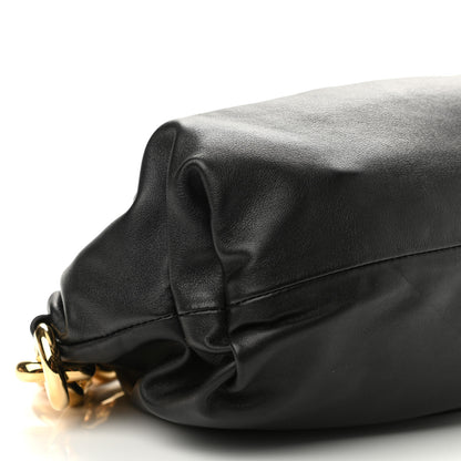 Bottega Veneta Calfskin The Pouch Chain Black 9 of 10
