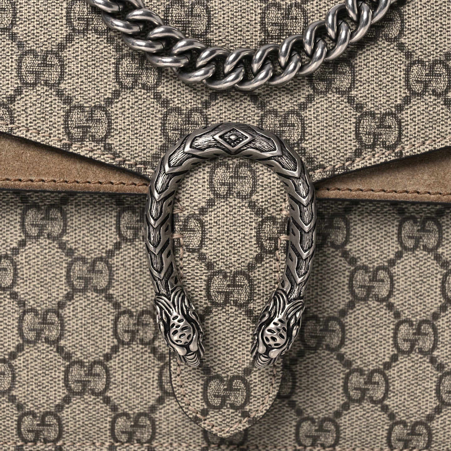 GG Supreme Monogram Mini Dionysus Shoulder Bag Taupe