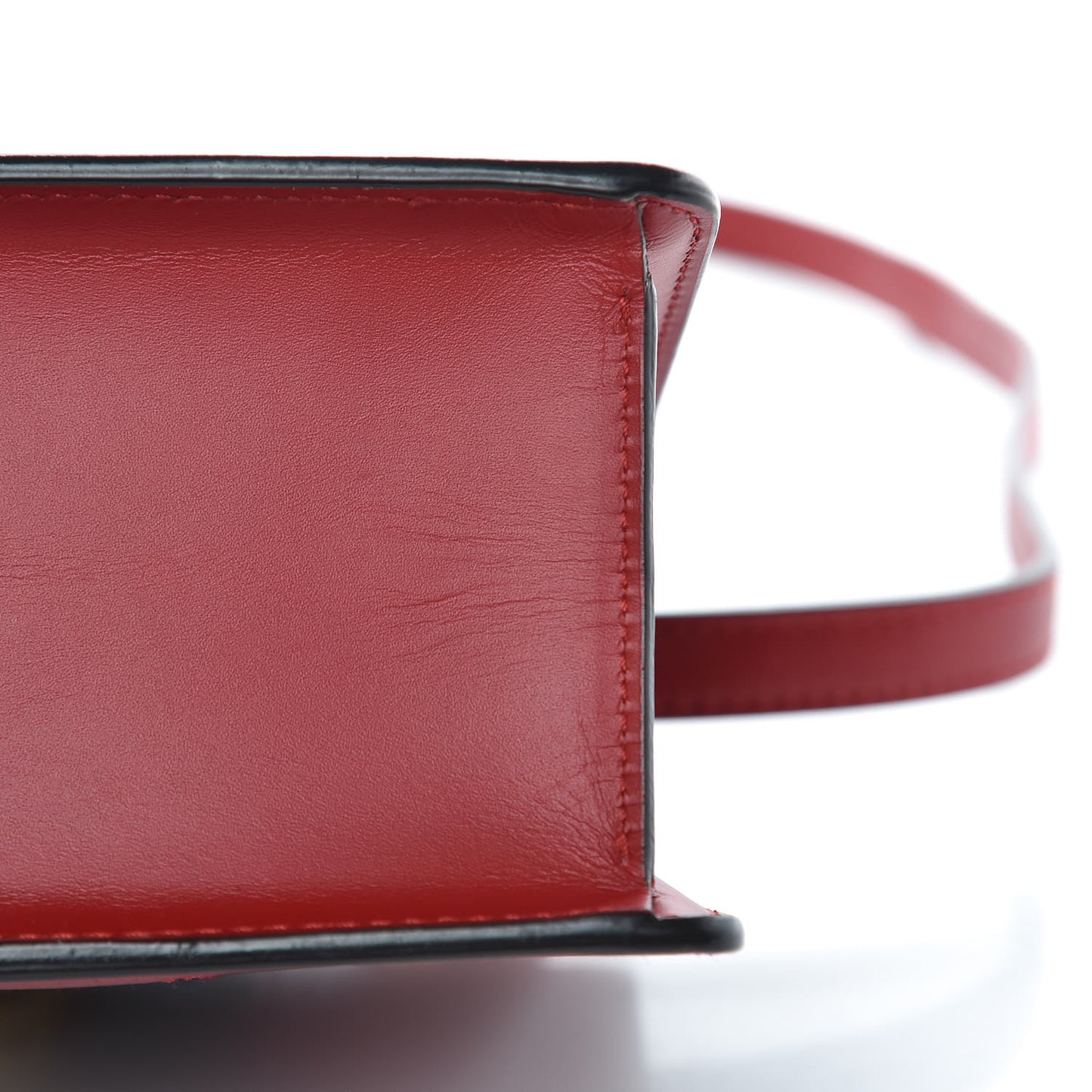 Calfskin Mini Sylvie Top Handle Bag Hibiscus Red