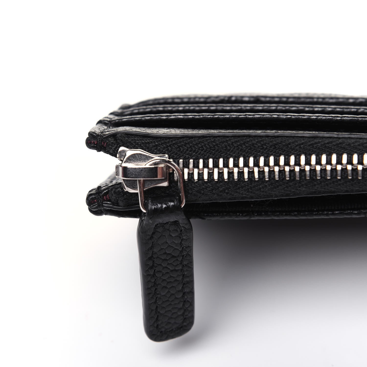 Chanel Caviar Quilted CC Zip Card Holder Black 8 of 13