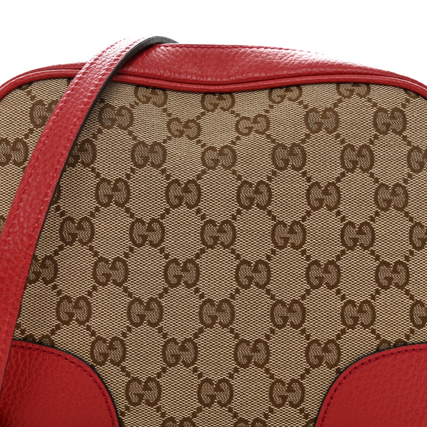 Monogram Mini Bree Messenger Bag Red