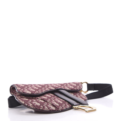 Christian Dior Oblique Saddle Belt Bag Bordeaux 3 of 9
