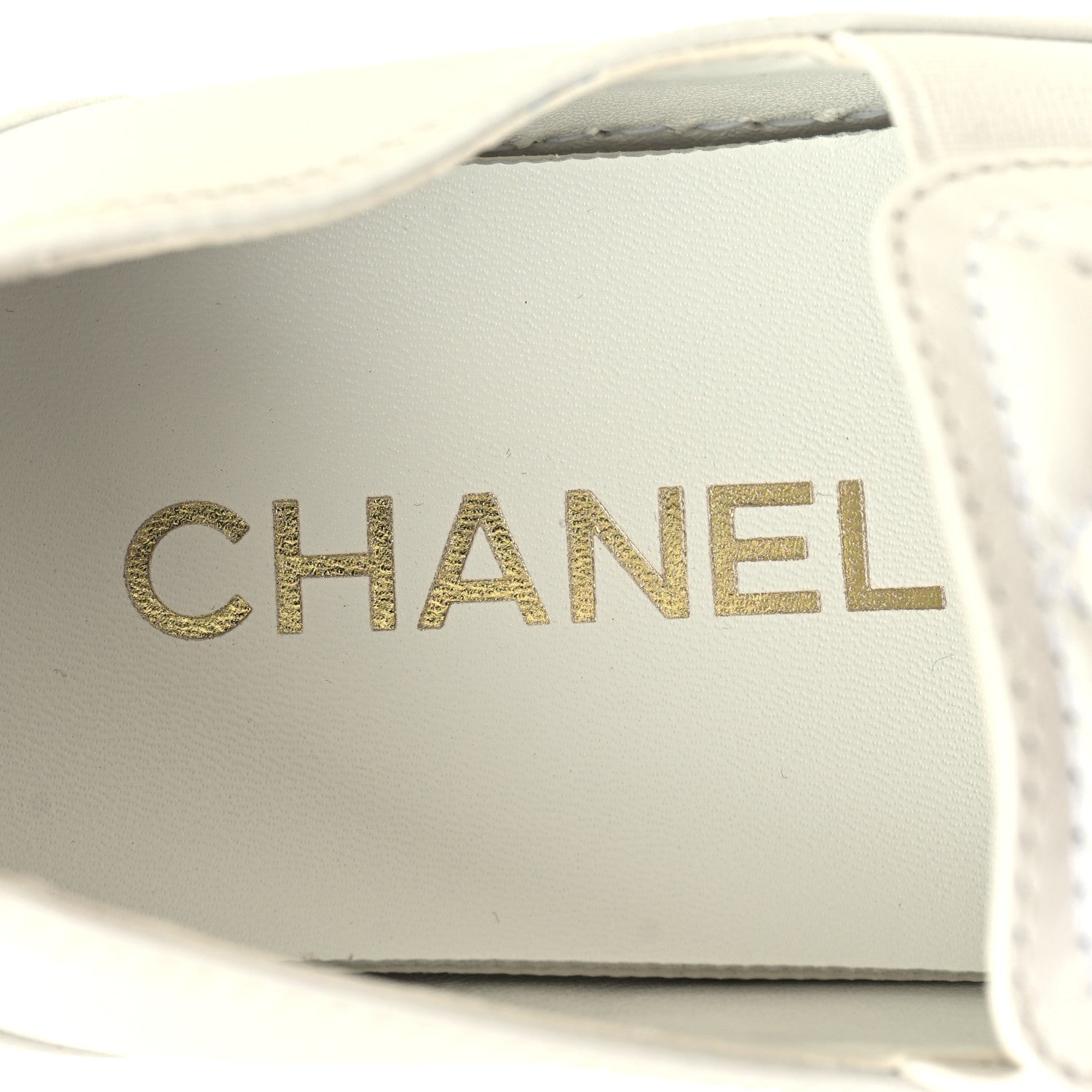 Chanel Lambskin Quilted Womens CC Stroll Sneakers 39 White 8 of 8