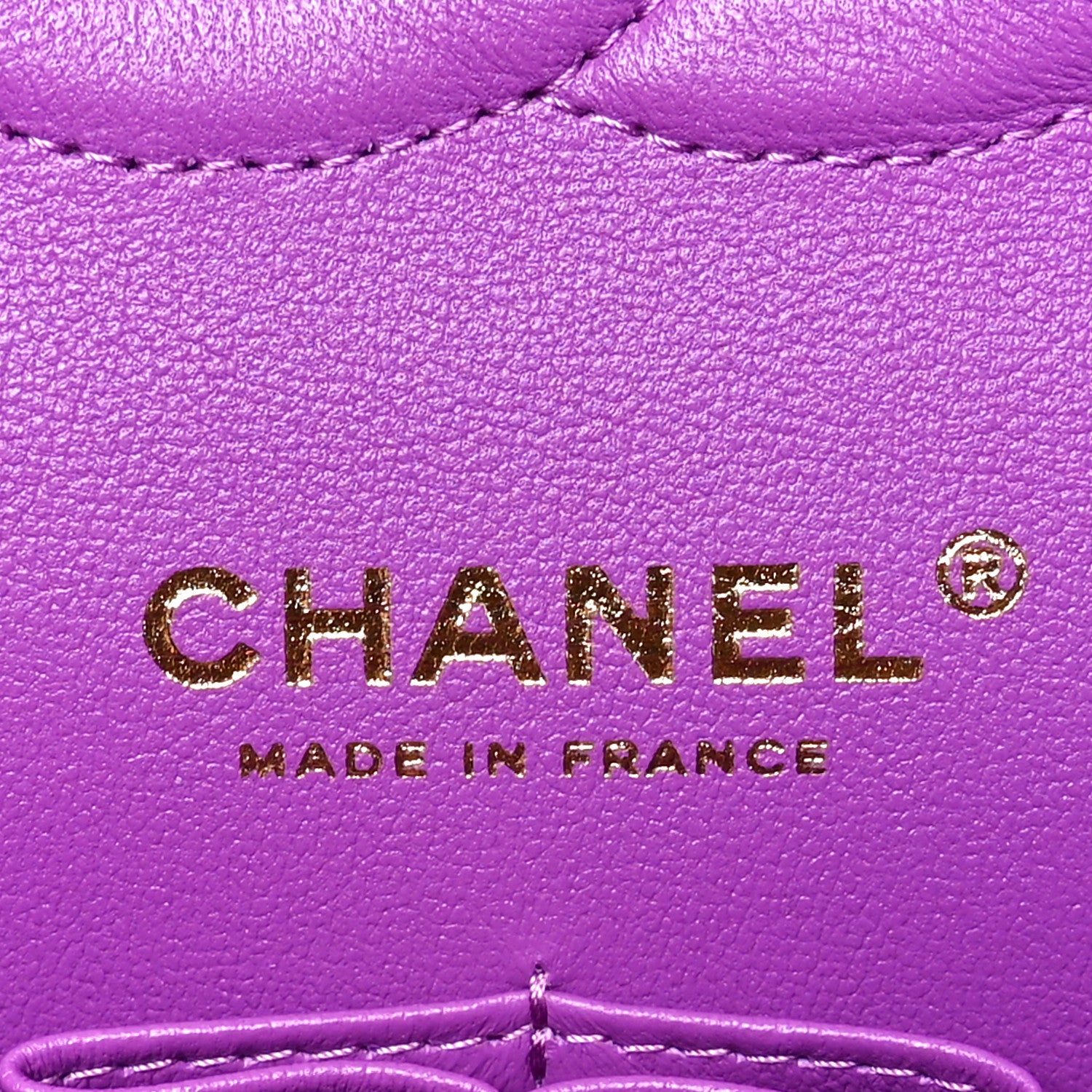 Chanel Caviar Quilted Medium Double Flap Purple 6 of 11
