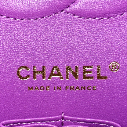 Chanel Caviar Quilted Medium Double Flap Purple 6 of 11