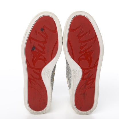 Christian Louboutin Glitter Bip Bip Strass Womens Flat Sneakers 36 Version Multi 5 of 9