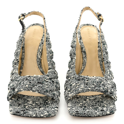 Bottega Veneta Terrazzo Boucle Slingbacks 40 Green Marble 2 of 8