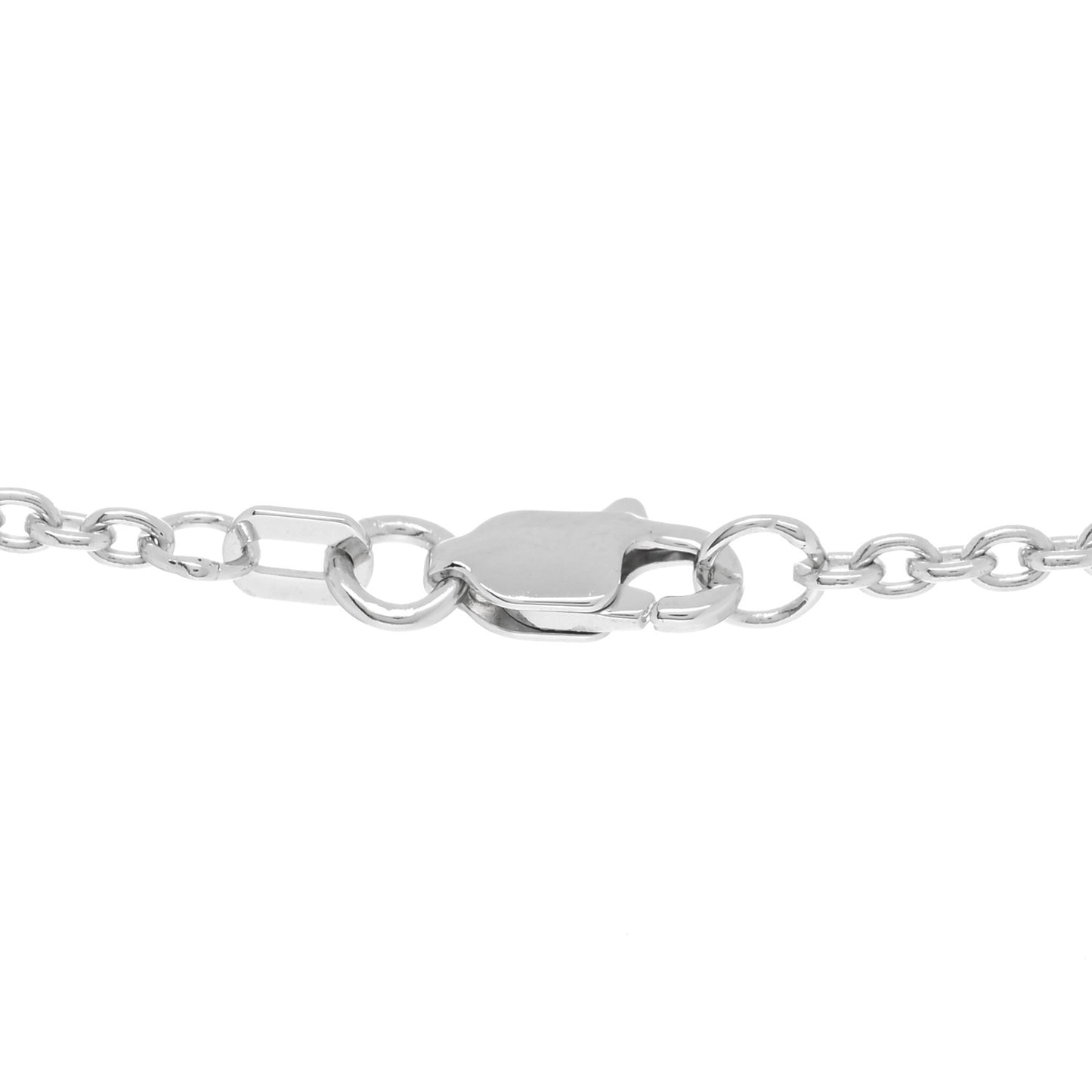 18K White Gold Interlocking LOVE Necklace