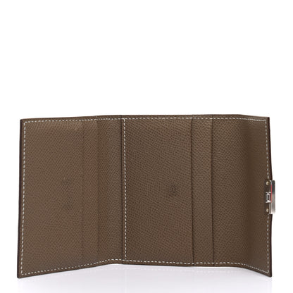 Hermes Epsom Clic Mini Card Holder Etoupe 5 of 9