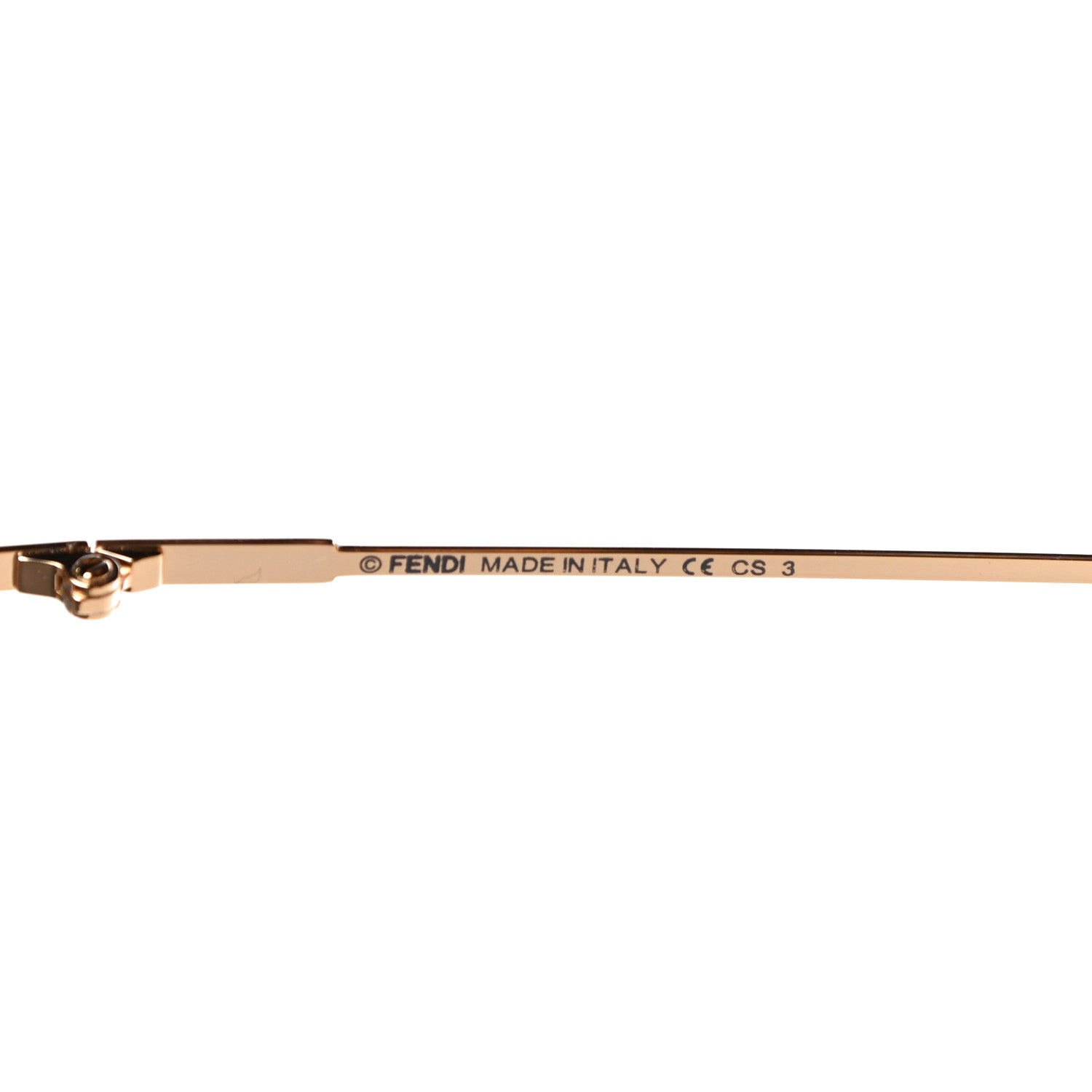 Fendi Metal Mirrored Eyeline Sunglasses FF 0193/S Matte Gold 5 of 7