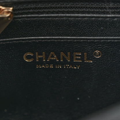 Chanel Lambskin Quilted Mini Square Flap Black 6 of 12