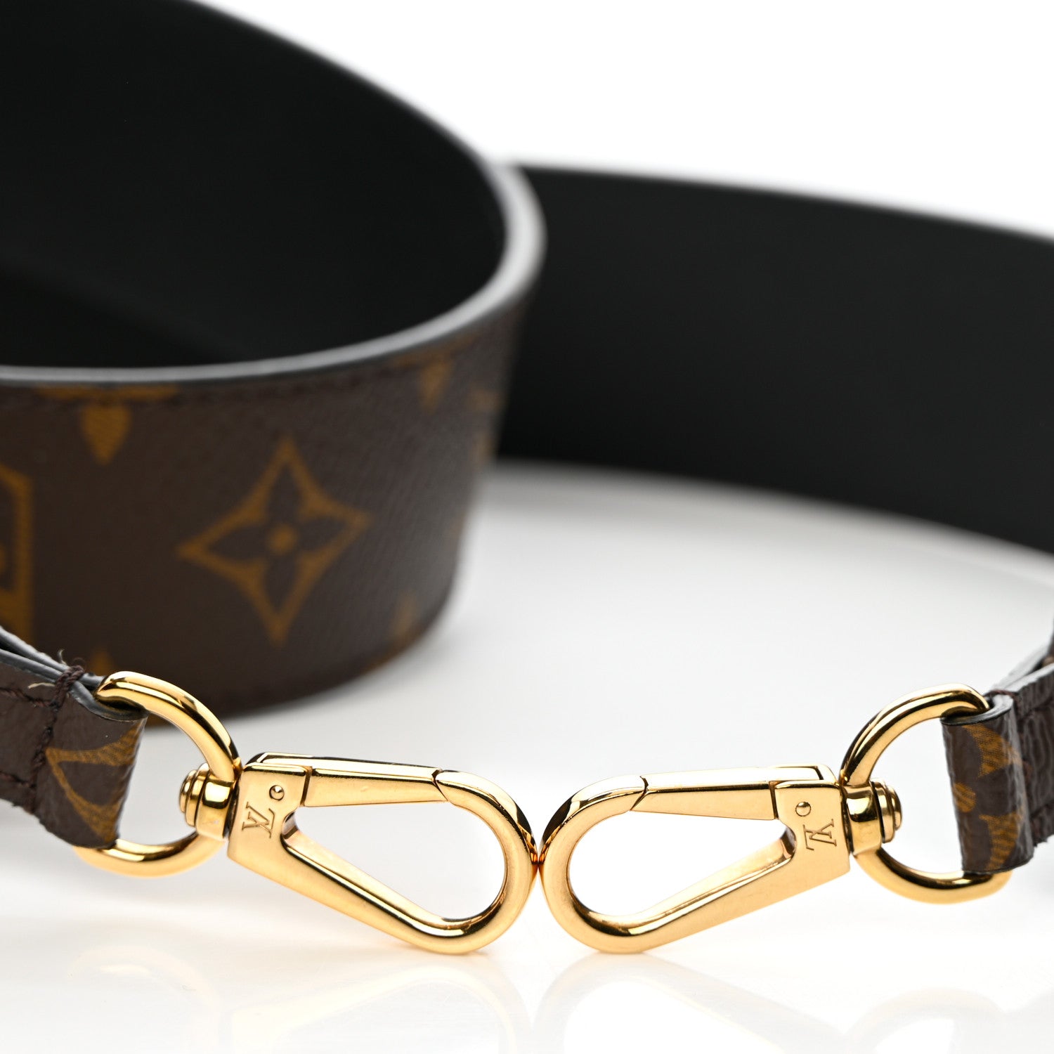 Louis Vuitton Monogram Bandouliere Shoulder Strap Black 6 of 10