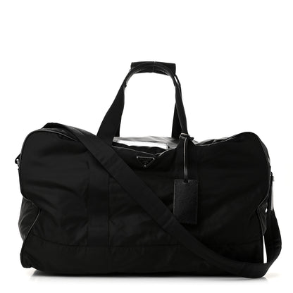 Prada Tessuto Nylon Saffiano Viaggio Carry On Travel Bag Black 1 of 7