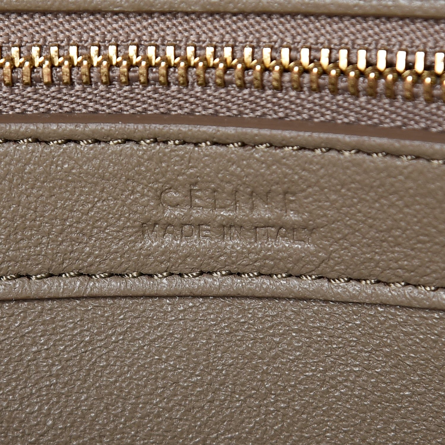 Celine Crocodile Embossed Nubuck Small Belt Cabas Phantom Beige 7 of 10