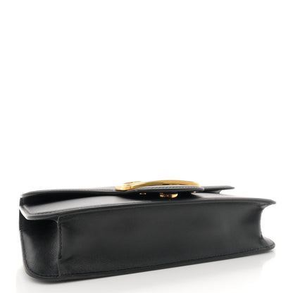 Valentino Garavani Calfskin Vlogo Loco Crossbody Bag Black 4 of 14