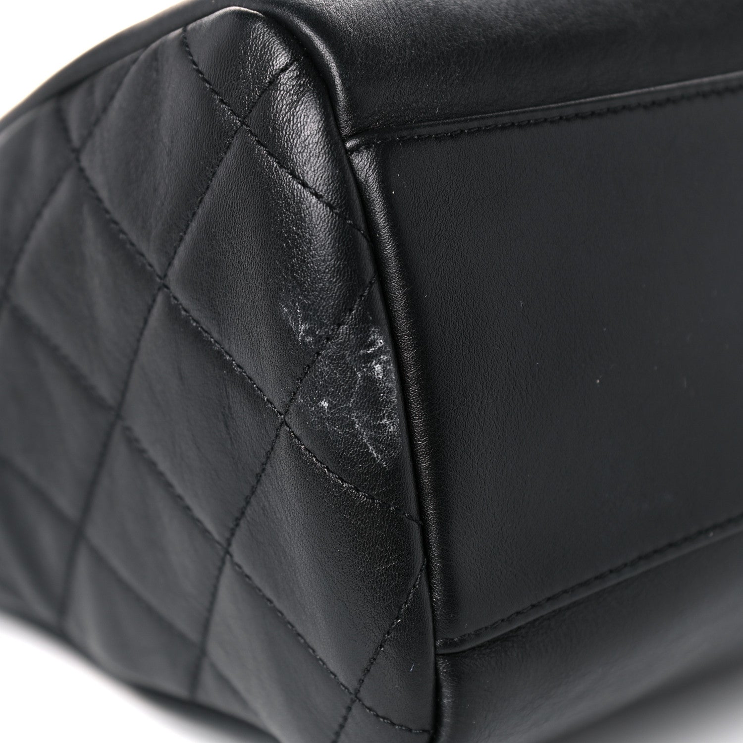 Chanel Calfskin Chain 20s Signature Hobo Black 12 of 14