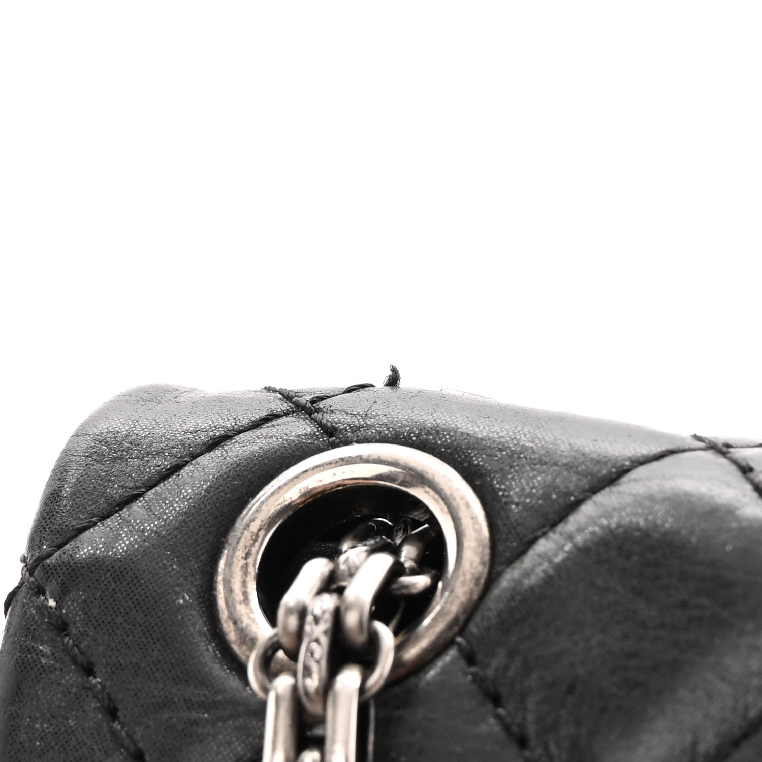 Chanel Iridescent Calfskin Quilted 2.55 Reissue 224 Flap Black 17 of 18