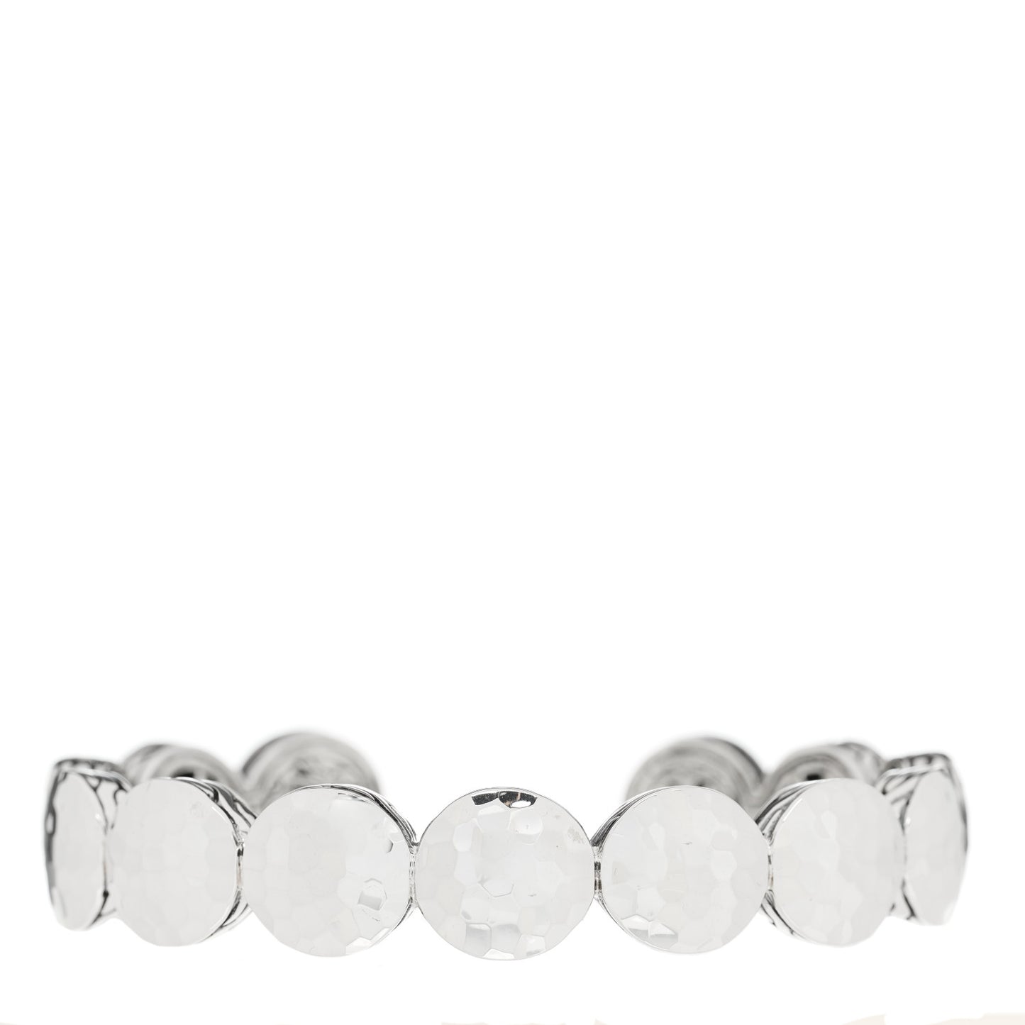 Sterling Silver Hammered Palu Dot Cuff Bracelet
