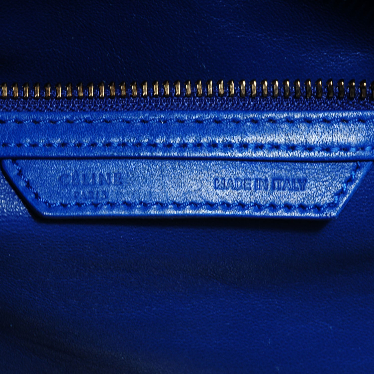 Celine Smooth Calfskin Mini Luggage Royal Blue 8 of 10